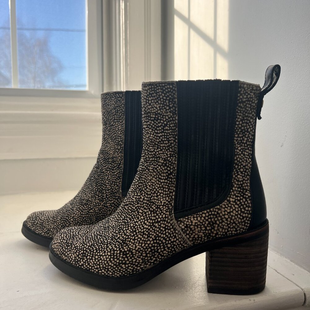 UGG Women's Camden Exotic Black Dotted Ankle Boots Size 8